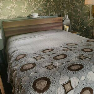 Crochet Cotton Throw Hand Crocheted in India